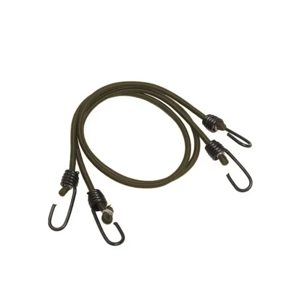 Lot de 2 tendeurs MIL-TEC avec crochet 75cm vert OD