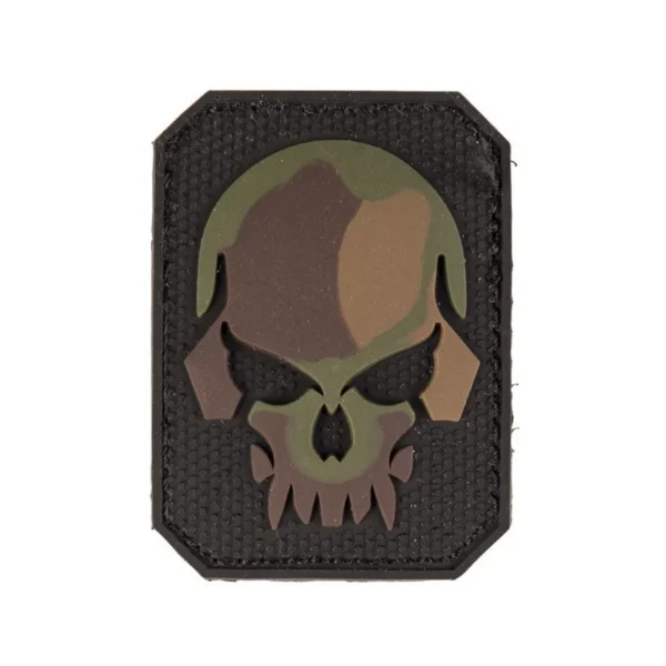 Patch PVC Tête de mort Camo