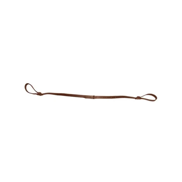 Bretelle COUNTRY SELLERIE cuir pleine fleur double lasso plate