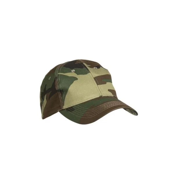 Casquette MIL-TEC style baseball camo woodland