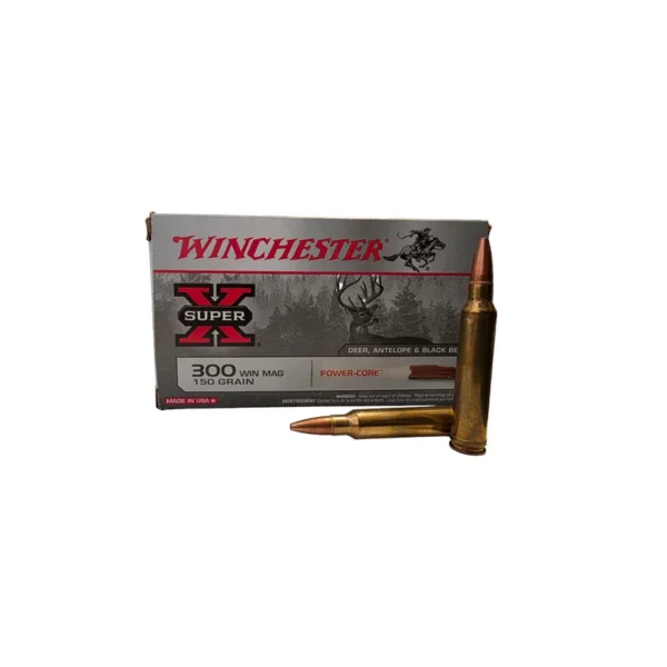 Cartouches WINCHESTER Cal .300 WIN MAG 150GRAIN POWER-CORE