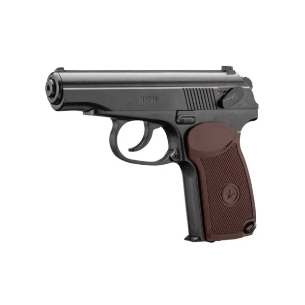 Pistolet CO2 culasse fixe BORNER PM49 Makarov Cal. 4.5mm BB’s