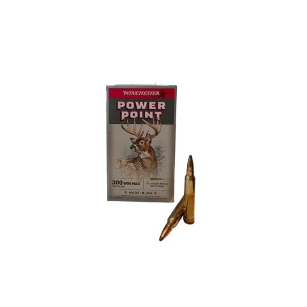 Cartouches WINCHESTER Cal .300WM POWER POINT180 GRAINS
