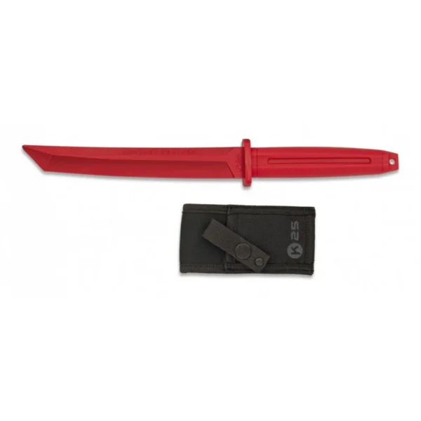 Couteau d’entrainement droit caoutchouc K25