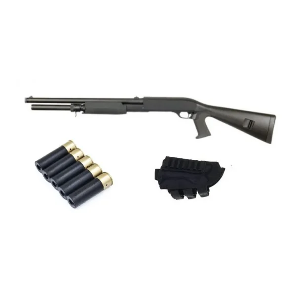 Pack Airsoft réplique fusil à pompe cal. 6mm
