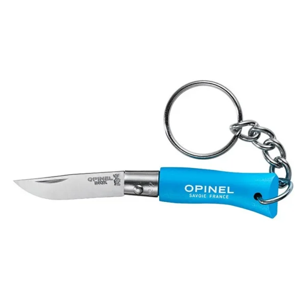 Porte-clés N°02 Inox – Bleu/cyan – Opinel