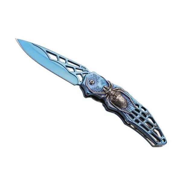 Couteau HERBERTZ araignée inox bleu