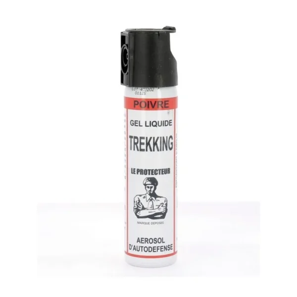 Aérosol de défense Gel Poivre Trekking – 75ml – Le Protecteur