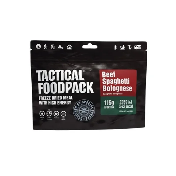 Ration alimentaire Tactical Foodpack BEEF SPAGHETTIS BOLOGNAISE