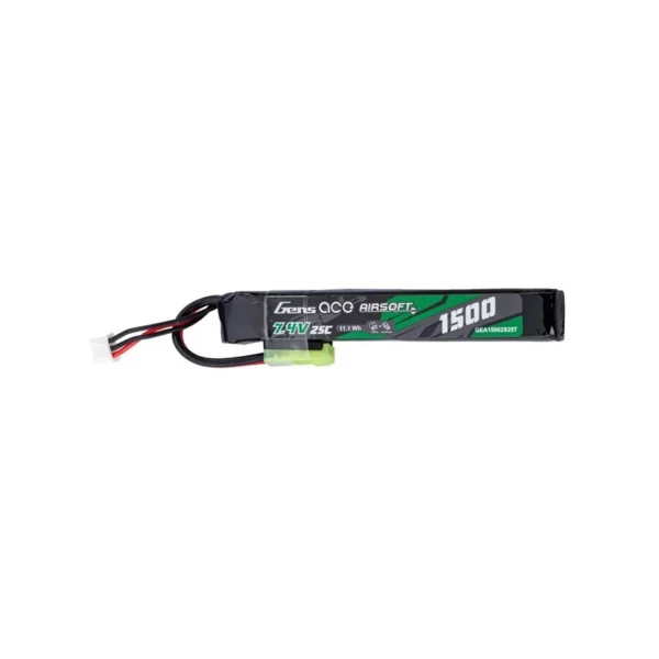 Batterie Lipo 2S 7.4V 1500mAh 25C 1 stick Genspow