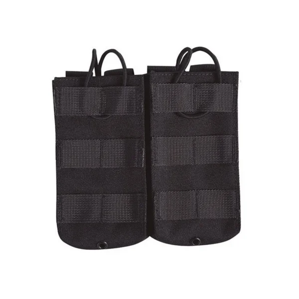 Poche double molle 5.56 M4/MAK/AUG Noire