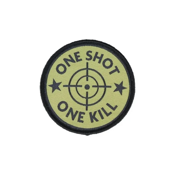 Écusson tissé ONE SHOT ONE KILL