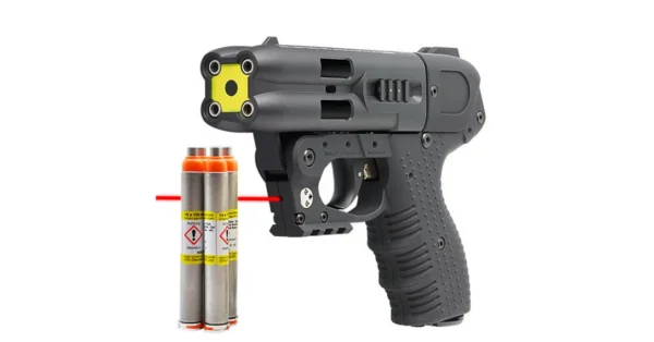 Pistolet Lacrymogène JPX 4 Jet Protector LASER + Etui Kydex + 4 cartouches – Armes de défense/JPX Jet Protector / Guardian Angel – securicount