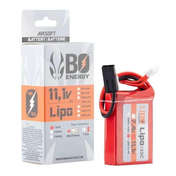 Acheter Batterie Lipo 3S 11.1V 1200mAh 25C Bo Manufacture | toutpourlahutte.fr