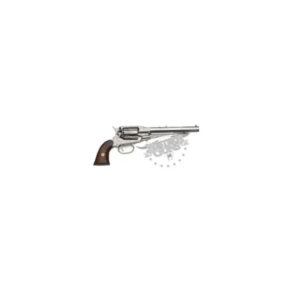1858 REMINGTON NICKELE GRAVE DE LUXE CAL 44 | WesternGuns