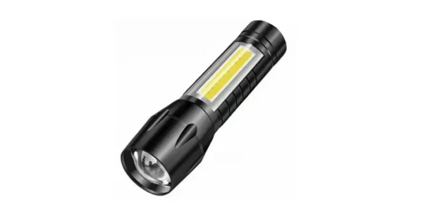 Mini lampe de poche LED rechargeable par USB 200 Lumens – 3 modes d’éclairage