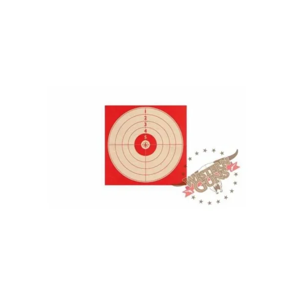 250 CIBLES KERMESSE 14X14 ROUGE KRUGER REF A52240 | WesternGuns
