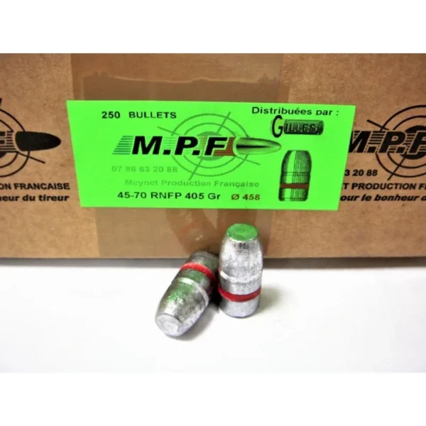 250 OGIVES MPF CAL 45/70 .458 RN FP GRAISSEES 405GRS | WesternGuns