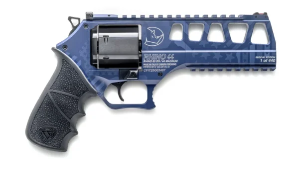 REVOLVER RHINO 60-DS L FRAME 6″ NAVY BLUE LTD – CAL 44 REM MAG