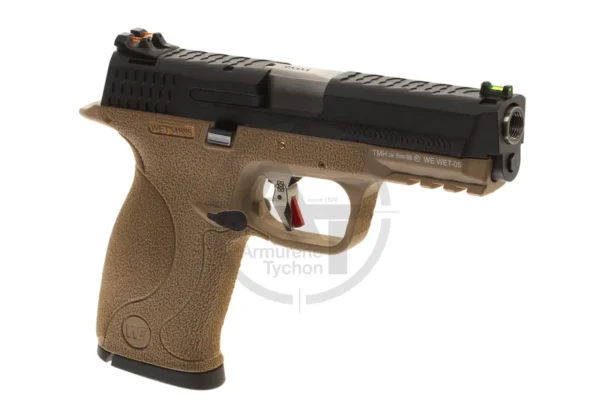 MP 9 WET-05 BK Silver Barrel Metal Version GBB WE