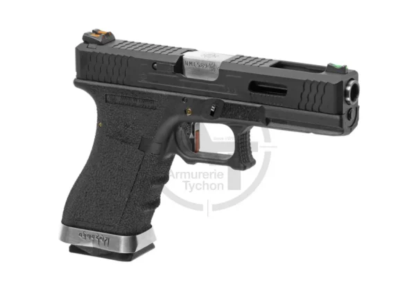 G-Force 18C BK Silver Barrel Metal Version GBB WE