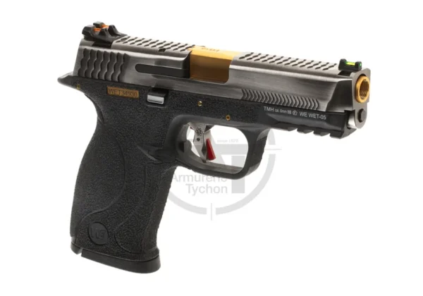 MP 9 WET-05 SV Gold Barrel Metal Version GBB WE