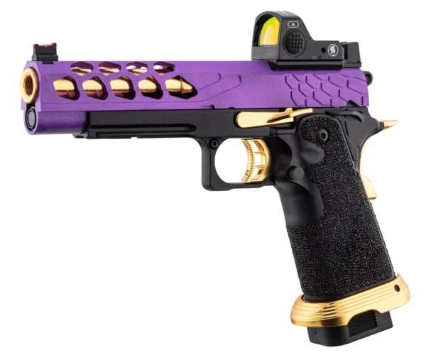 Stryk Hi-Capa 5.1 Violet et Or Lancer Tactical avec RMR