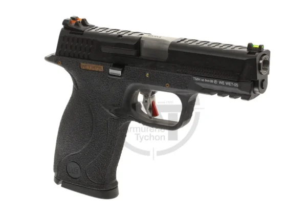 MP 9 WET-05 BK Black Barrel Metal Version GBB WE