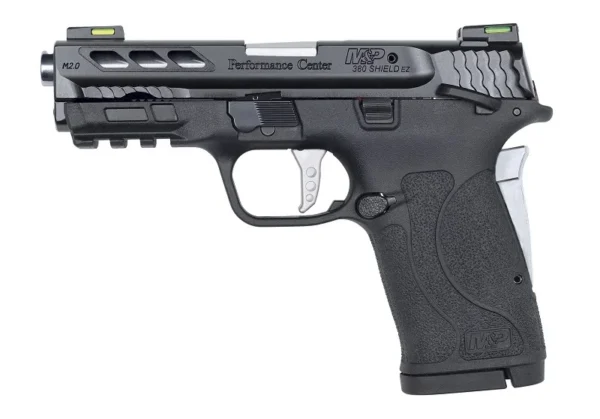 Smith & Wesson M&P380 shield EZ ported Performance center Silver barrel