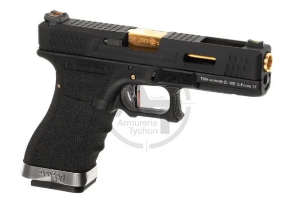 G-Force 17 BK Gold Barrel Metal Version GBB
