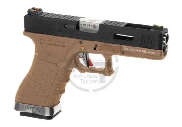 G-Force 17 BK Silver Barrel Metal Version GBB WE