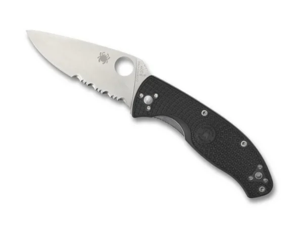 SPYDERCO TENACIOUS NOIR SEMI-DENTEE