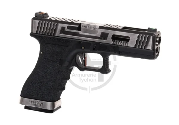 G-Force 17 SV Silver Barrel Metal Version GBB WE