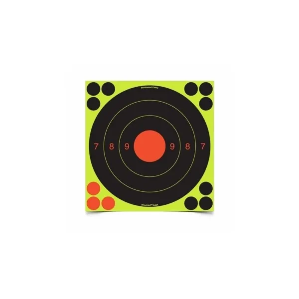30 CIBLES AUTOCOLLANTES 8″ IMPACT FLUO BIRCHWOOD CASEY REF BA34082 | WesternGuns