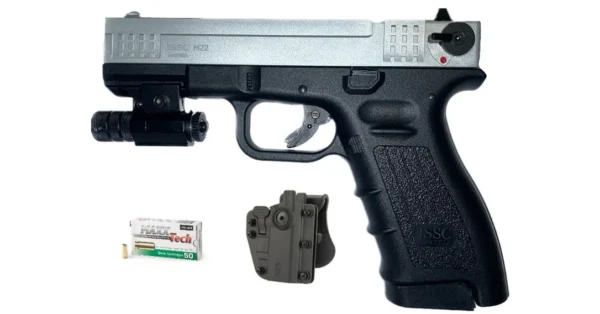 Pack Pistolet ISSC M22 Silver cal. 9mm Pak – Armes de défense/Pistolet et Revolvers à blanc – securicount