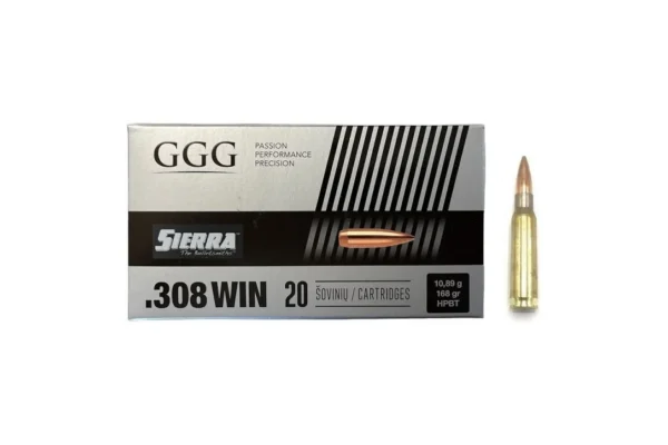20 munitions GGG .308 Win 175 gr Sierra MatchKing HPBT