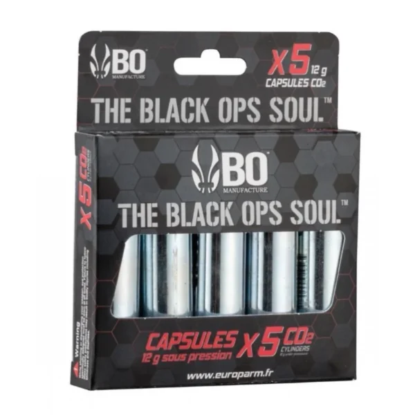 5 CAPSULES DE CO2 DE 12G BO MANUFACTURE REF A51905 | WesternGuns