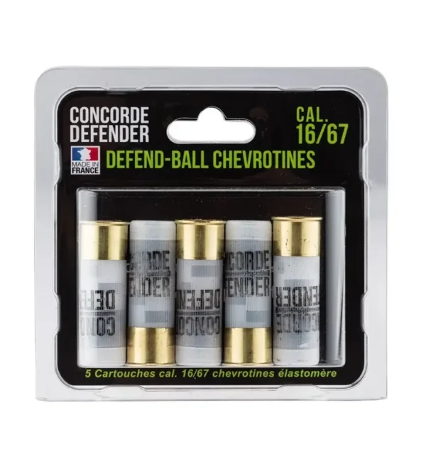 5 cartouches Defend-Ball cal. 16/67 chevrotines – Tout-Chasse.fr
