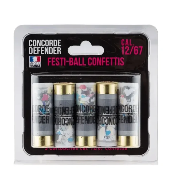 5 cartouches Festi-Ball cal. 12/67 confettis – Tout-Chasse.fr