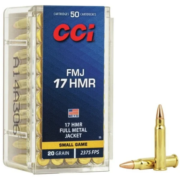 50 CARTOUCHES CCI 17HMR FMJ 20GR | WesternGuns