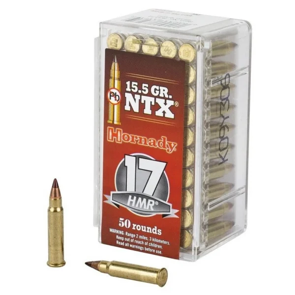 50 CARTOUCHES HORNADY 17HMR V-MAX 17GR REF – 83170 | WesternGuns