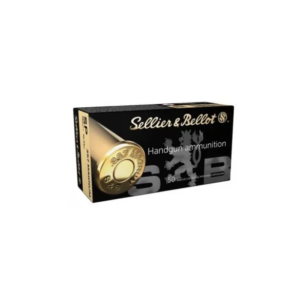 50 CARTOUCHES SELLIER&BELLOT SJSP 158GR CALIBRE 357MAG REF SB357JSPCB | WesternGuns