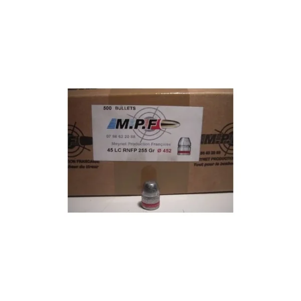 500 OGIVES MPF CAL 45LC .452 FP GRAISSEES 255GRS | WesternGuns
