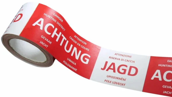 Acheter un ruban de signalisation Priotec Attention chasse en cours