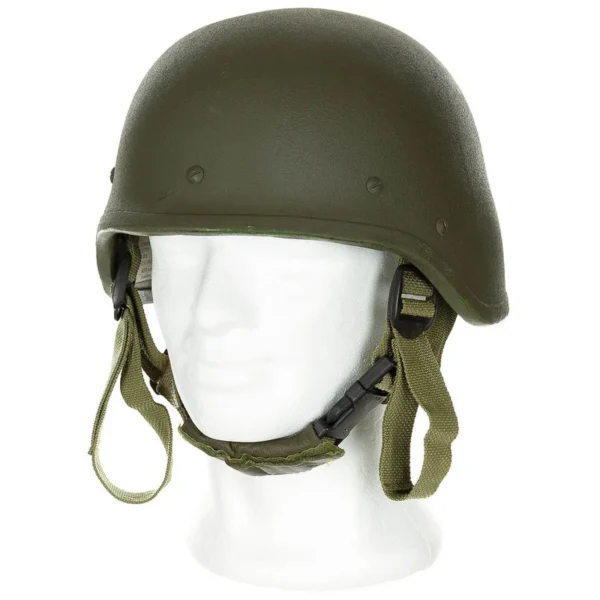 Ital. Helm, Ballistik, “T.P.”, oliv, neuw. – Didi´s Armeeshop