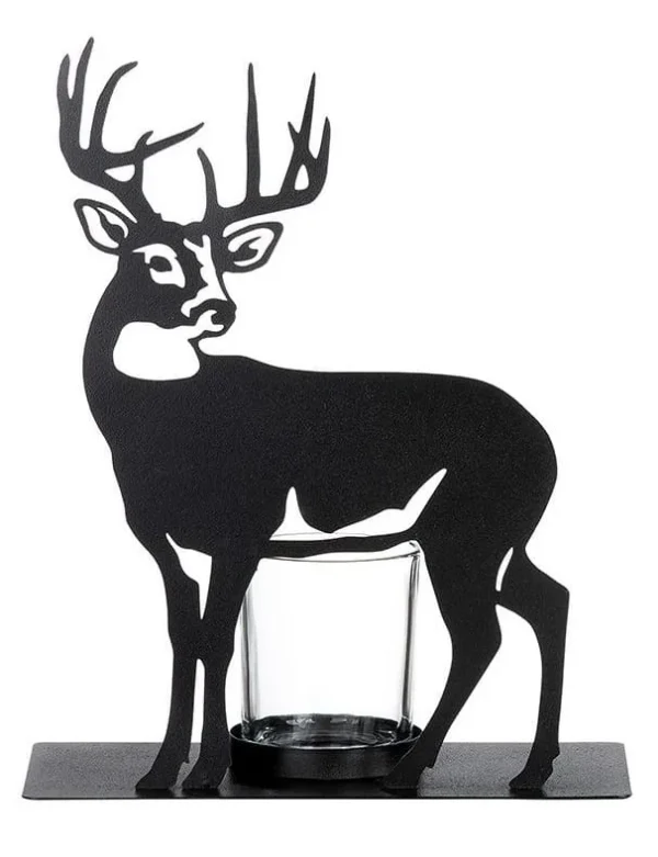 Acheter un photophore en métal Gilde silhouette de cerf