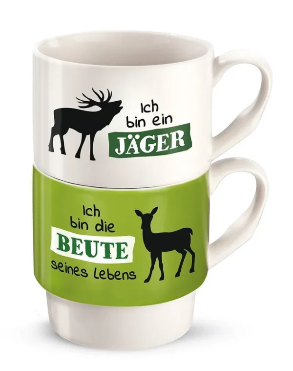 Acheter une tasse en porcelaine empilable Gilde set de 2 pièces