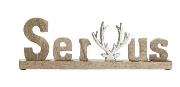 Acheter Signe “Servus” sur socle en bois Gilde