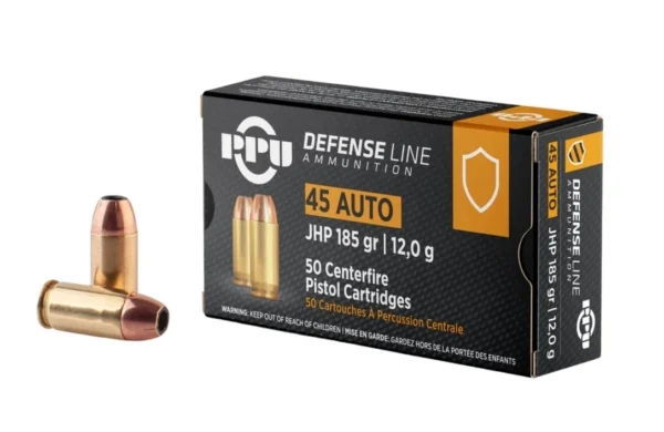 PPU .45 ACP Defense 185gr 12,0g JHP | Waffen Friedrichs