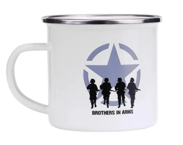 Becher emailliert Brothers in Arms 300ml – Didi´s Armeeshop